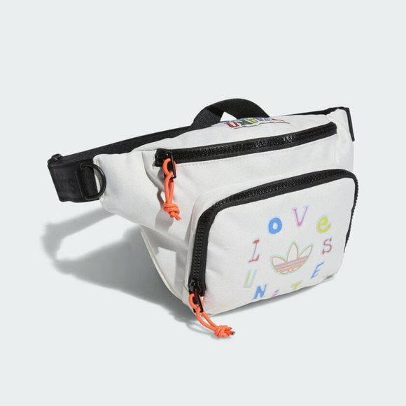Adidas Pride Love United Waist Pack Fanny Pack Light Grey EY2767 NWT - Picture 5 of 12